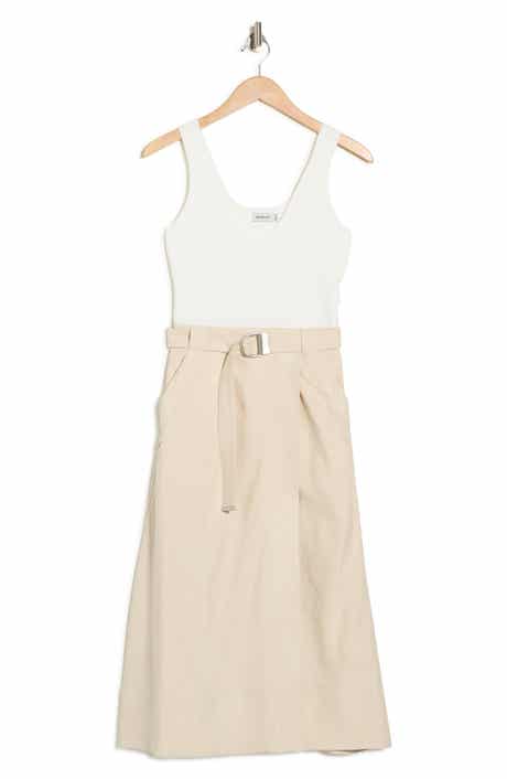 Simkhai Camden Sleeveless Linen Blend Midi Dress