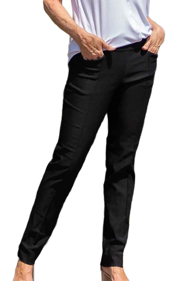 Full Length Slimmer Womens Golf Pants, Main, color, Black