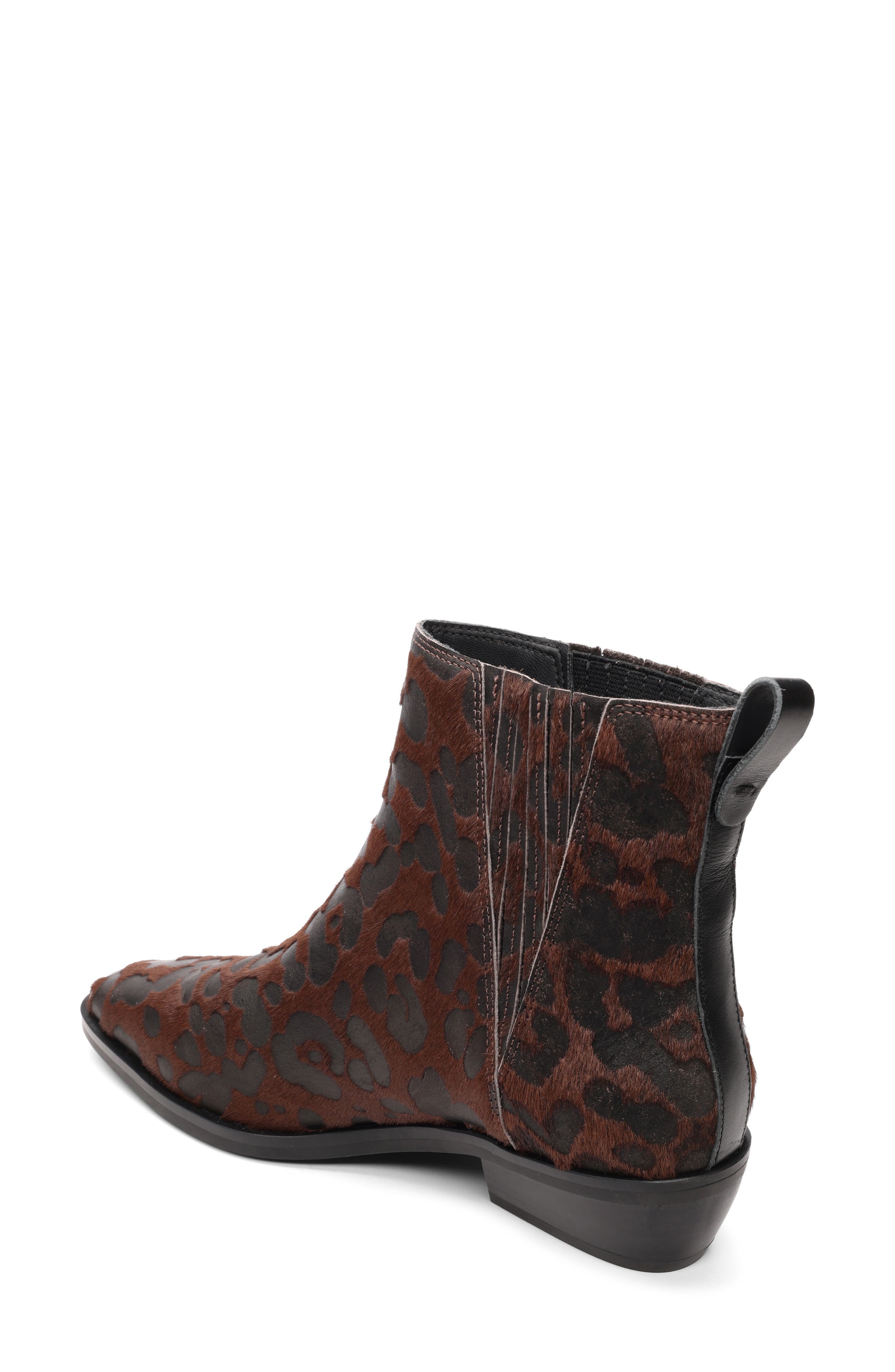 Sanctuary Demi Genuine Calf Hair Bootie, Alternate, color, Black/ Brown Print Calf Hair