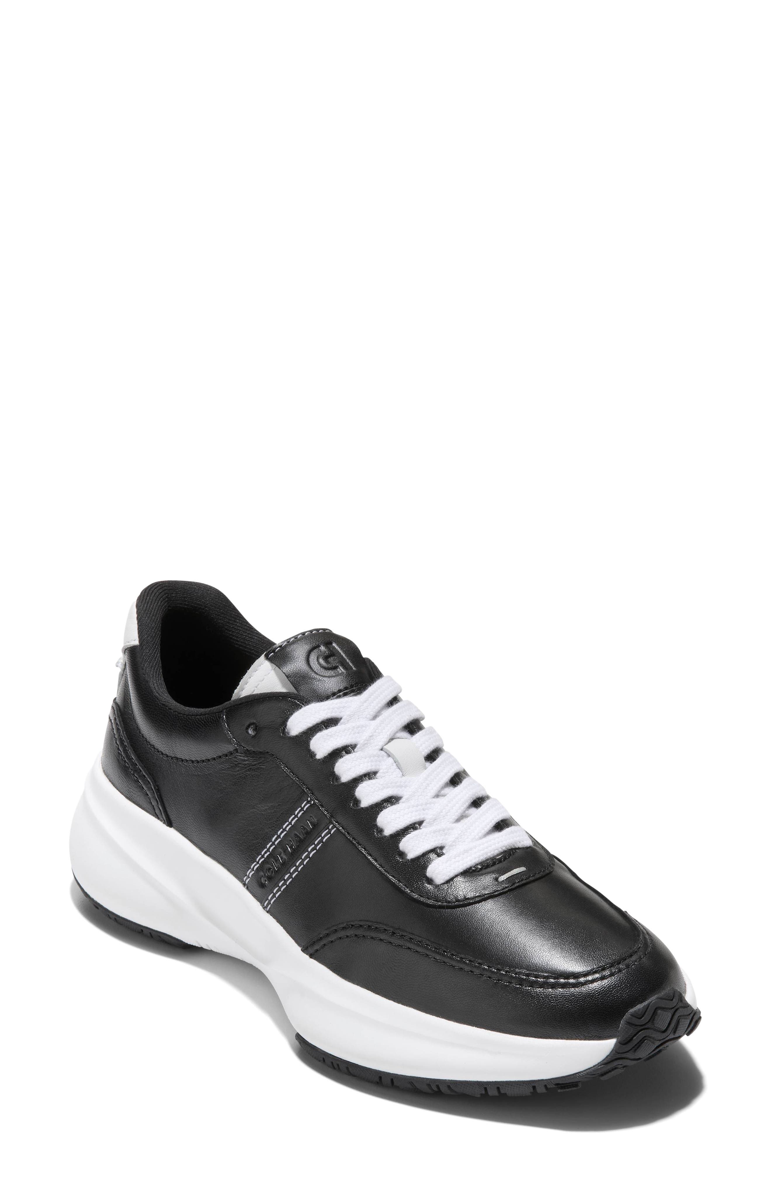 BLACK LEATHER WHITE LEATHER