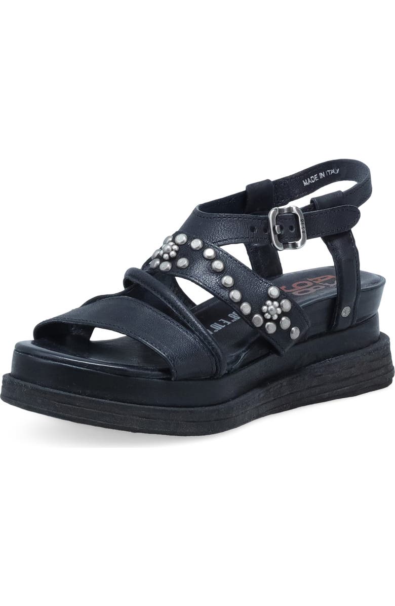 A.S.98 Lowman Platform Sandal, Main, color, Black