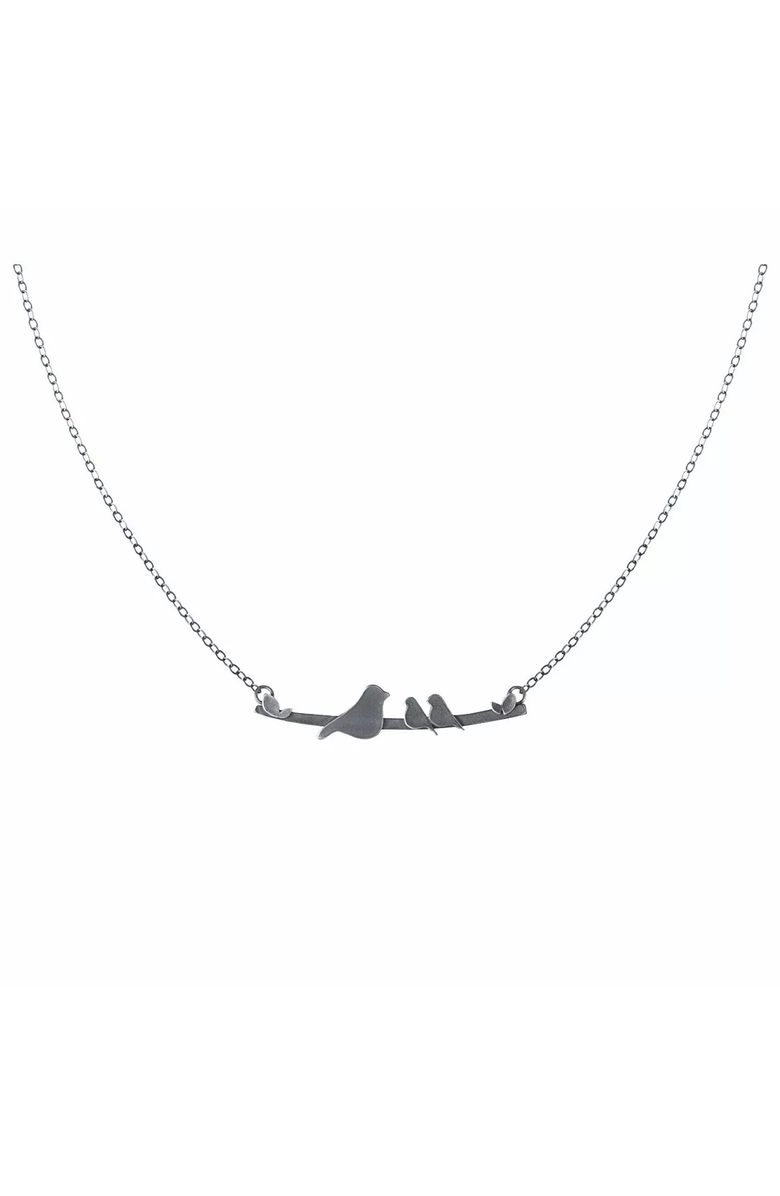 Uncommon Goods Mother Nestling Birds Necklace by Figs and Ginger, Alternate, color, 2 Babies