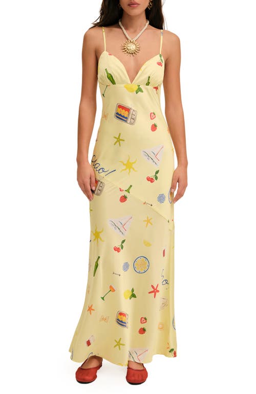 FOR LOVE & LEMONS FOR LOVE & LEMONS HUDA SATIN MAXI DRESS