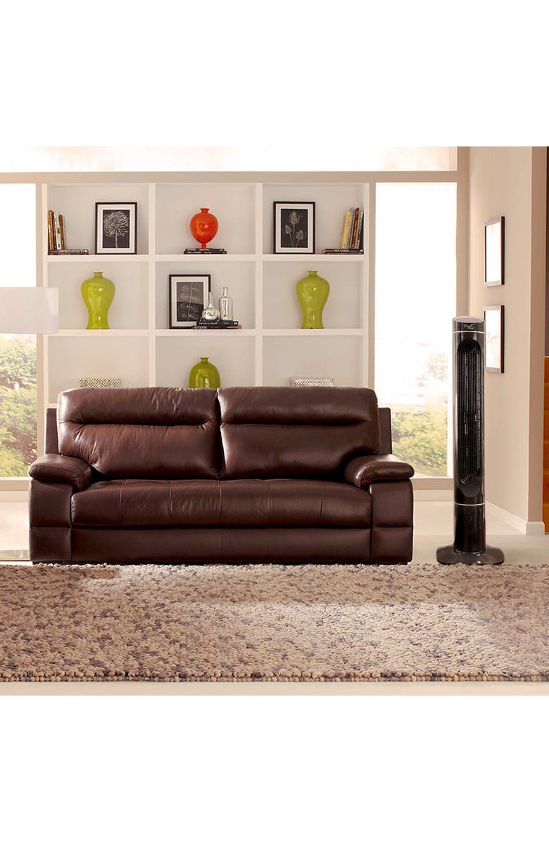 Vie Air 50in Luxury Digital 3 Speed High Velocity Tower Fan with Fresh Air Ionizer and Remote Control, Alternate, color, Black