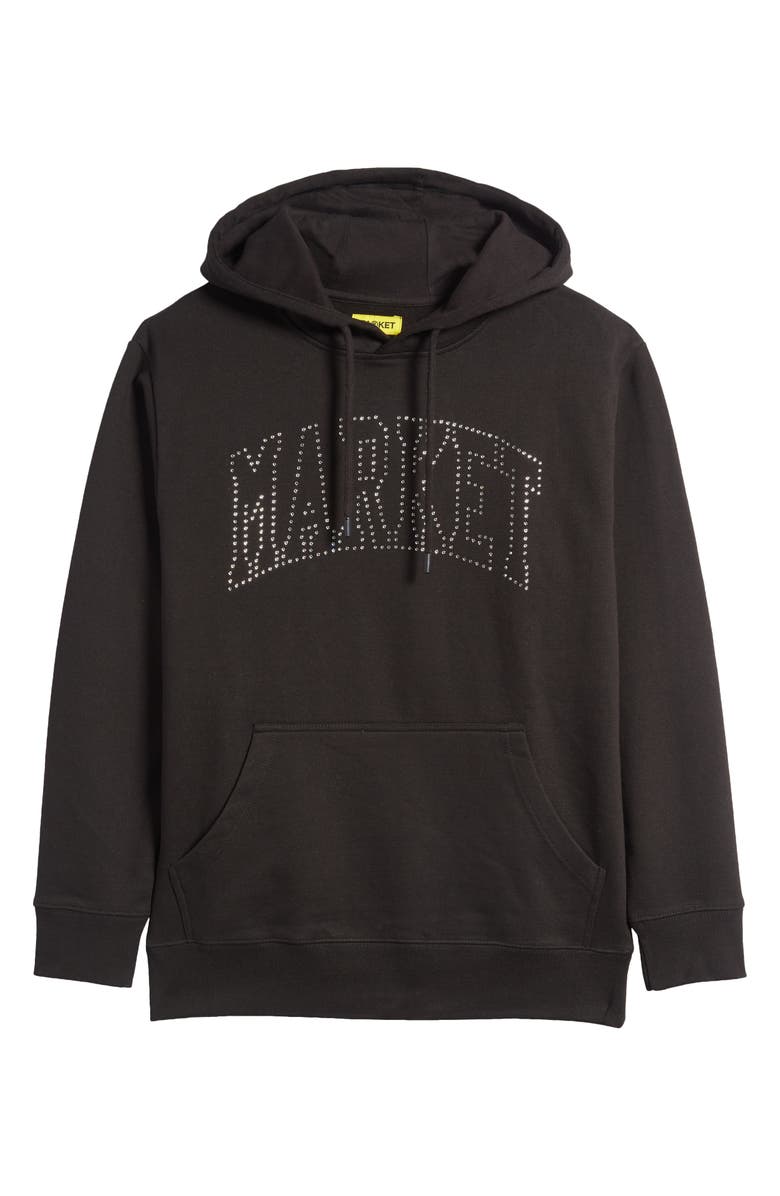 MARKET Arc Swarovski<sup>®</sup> Crystal Embellished Cotton Logo Hoodie, Alternate, color, 