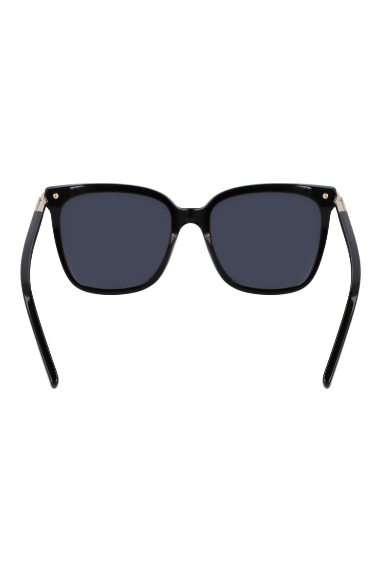 Prisma 56mm Modified Butterfly Sunglasses, Alternate, color, BLACK
