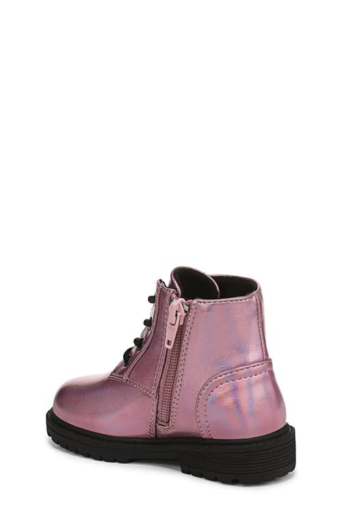 Blowfish Malibu Kids' Rene Metallic Combat Boot In Pink