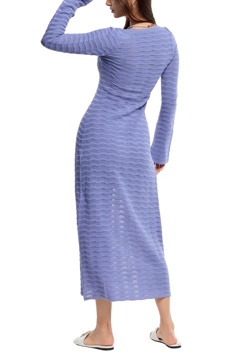 Capittana Mey Pointelle Cover-Up Cardigan, Alternate, color, Blue