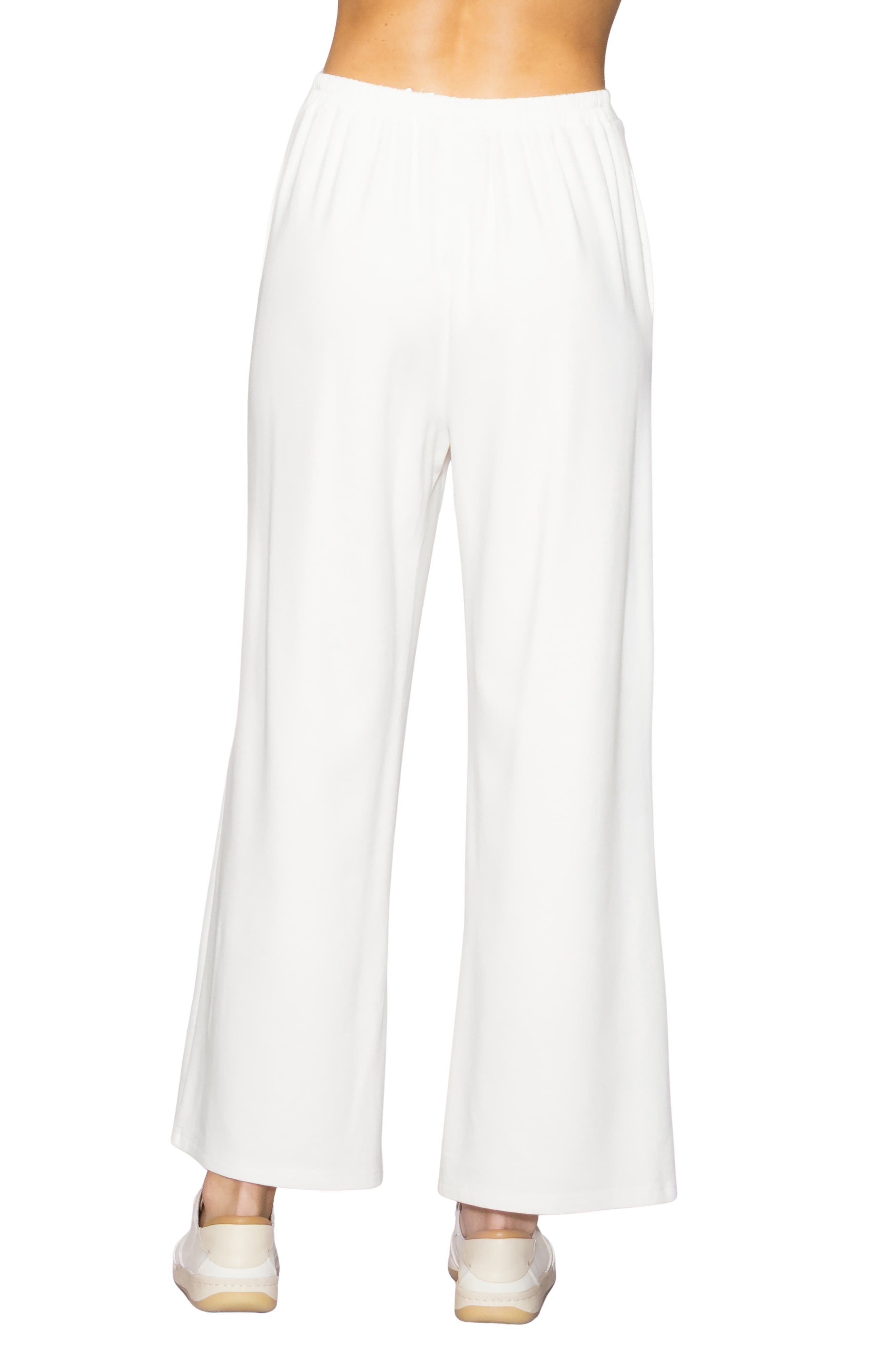 Side Split Wide Leg Knit Pants - image 4