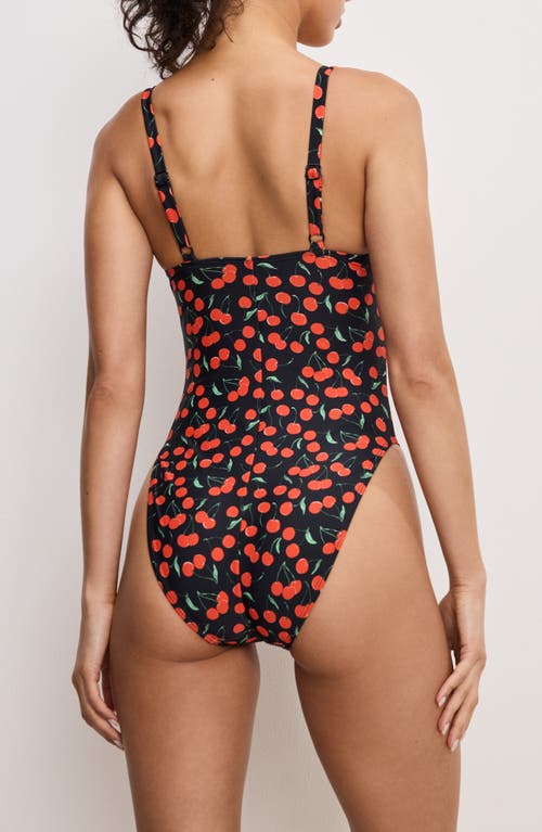 GOOD AMERICAN GOOD AMERICAN CHERRY UNDERWIRE ONE-PIECE SWIMSUIT 