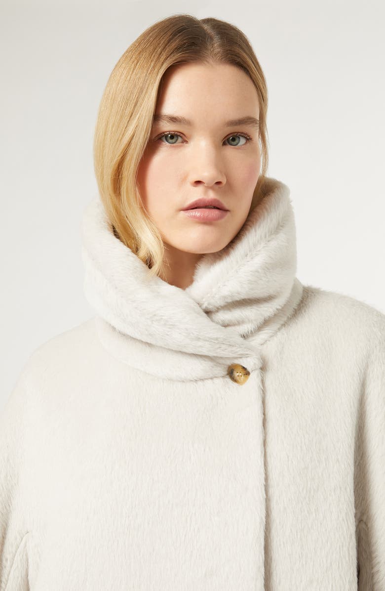 Marina Rinaldi Durante Alpaca & Virgin Wool Coat, Alternate, color, 