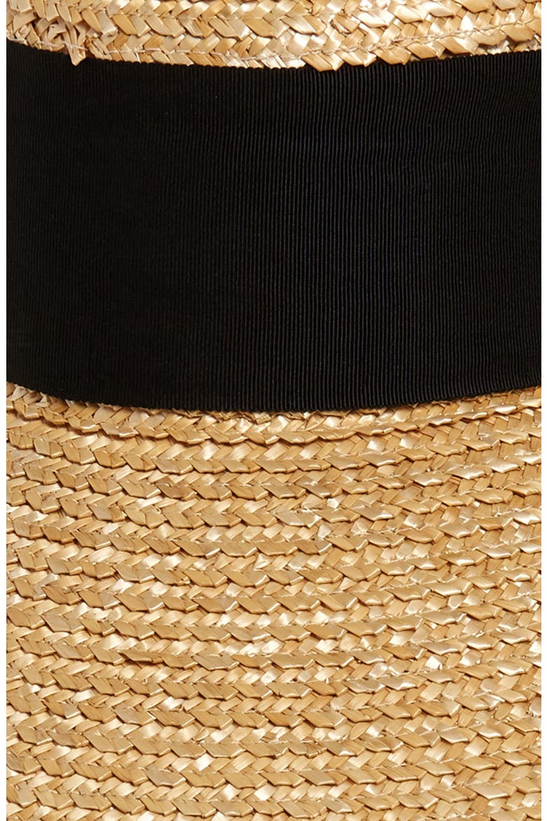 Mirabel UPF Straw Hat, Alternate, color, NATURAL/ BLACK