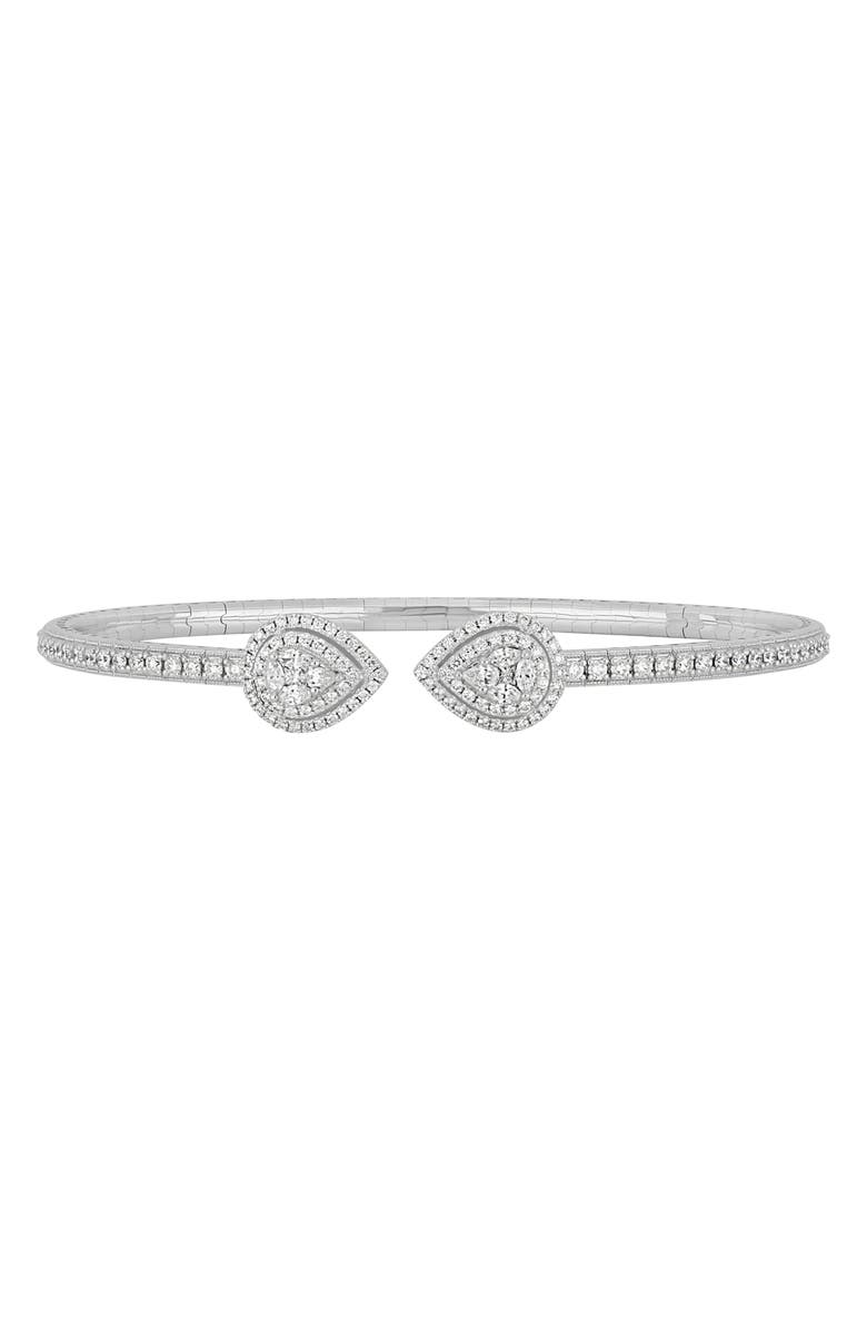 Bony Levy Getty Diamond Teardrops Bangle Bracelet, Main, color,