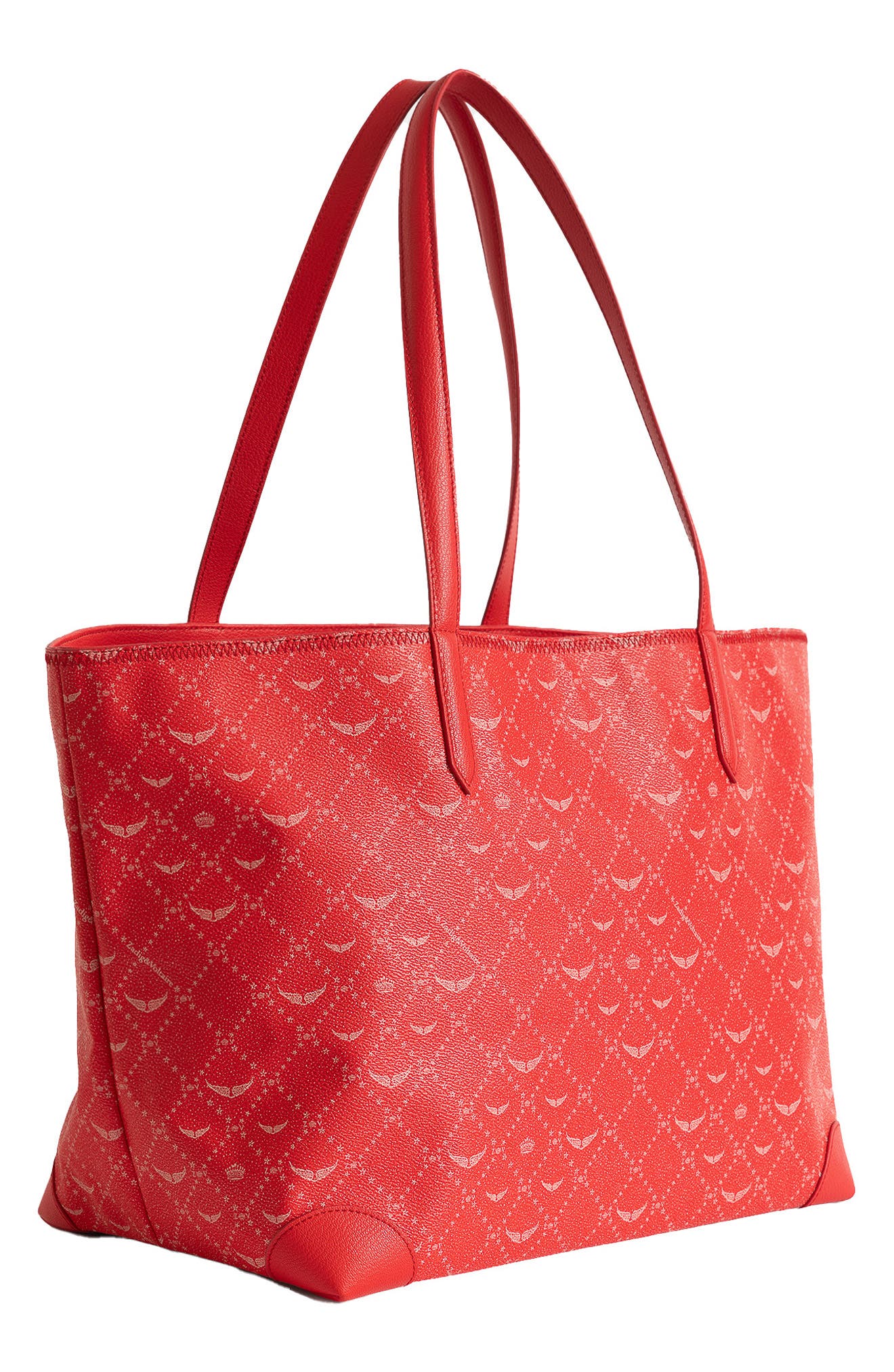 Z Shopper XL Monogram Faux Leather Tote, Alternate, color, LOVE