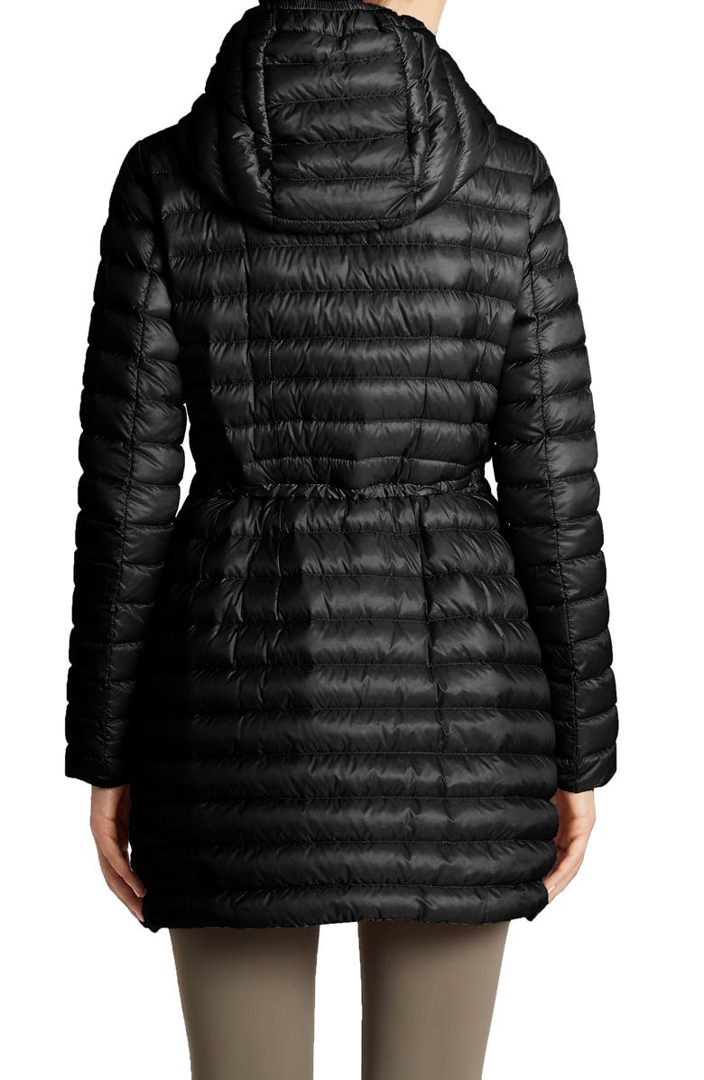 Moncler Barbel Fit & Flare Hooded Down Parka, Alternate, color, 