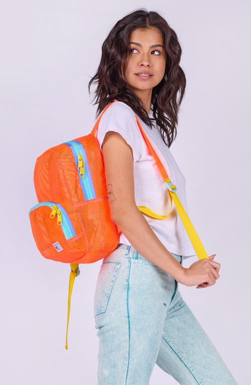 Mokuyobi Mesh Mini Backpack In Orange
