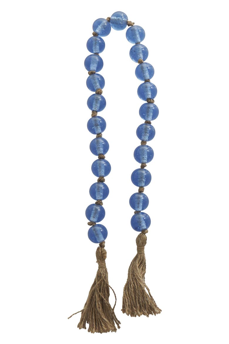 Bohemian Glass Beaded Tassel Garland, Alternate, color, BLUE