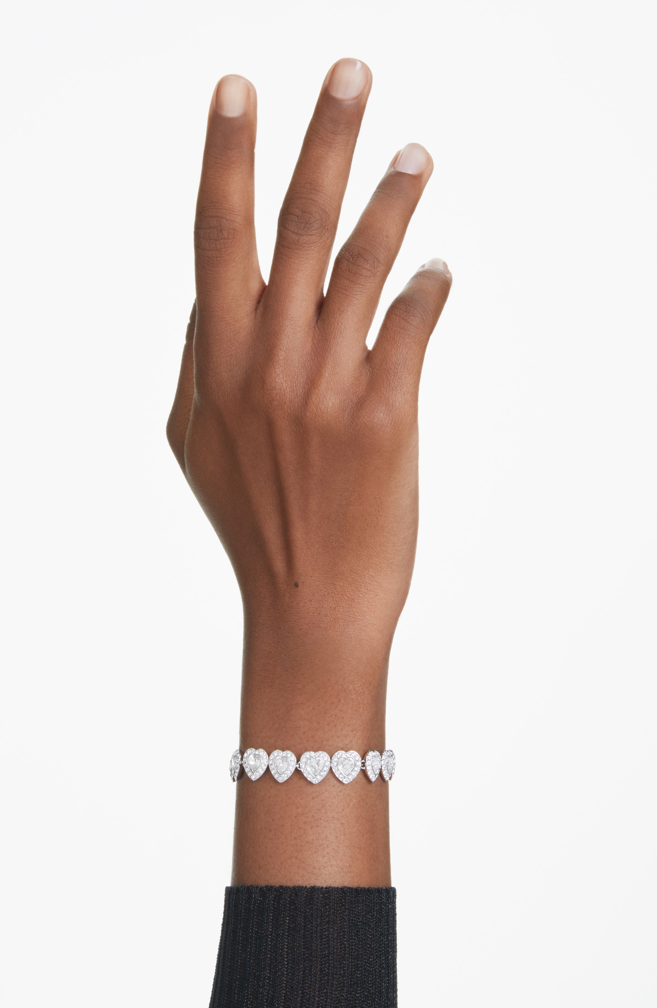 Swarovski x Ariana Grande Angelic Crystal Heart Line Bracelet