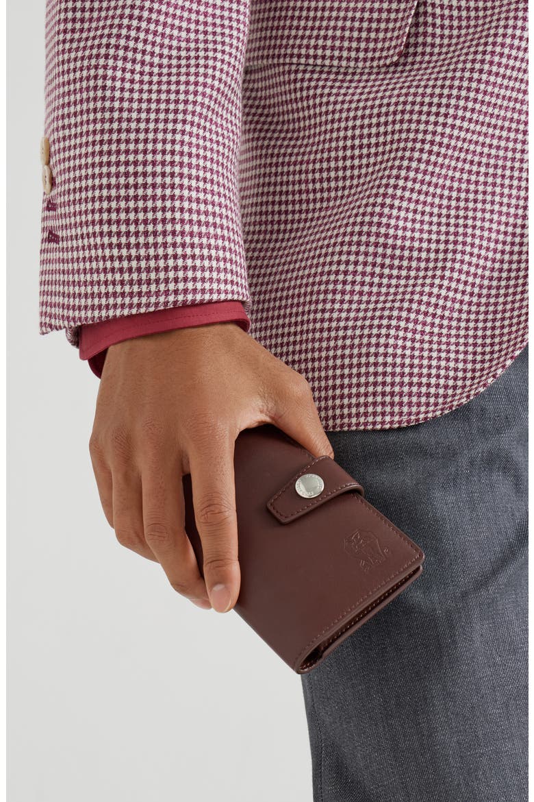 Calfskin wallet, Alternate, color, Brown