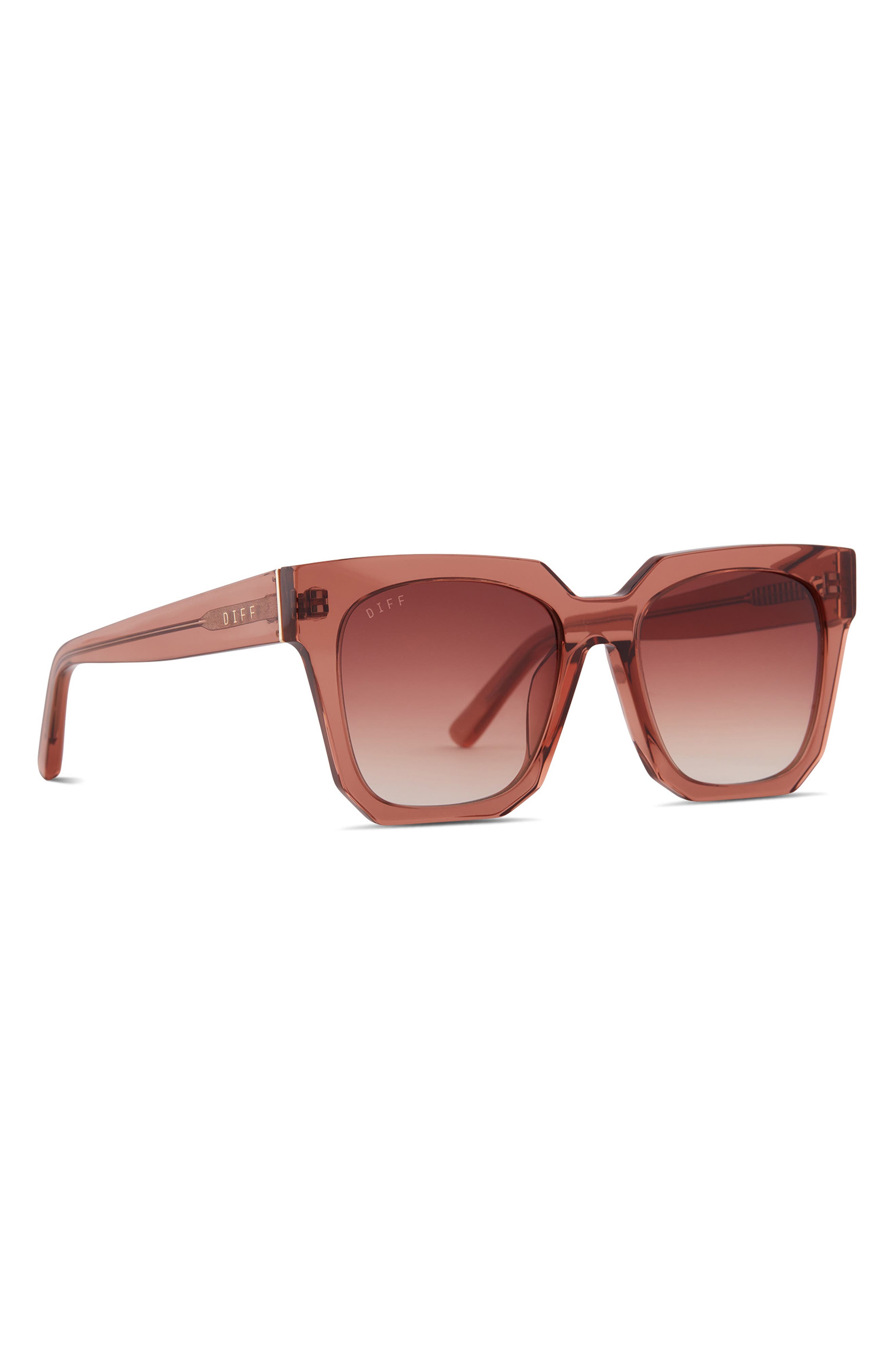 Diff Ariana Ii 54mm Gradient Square Sunglasses