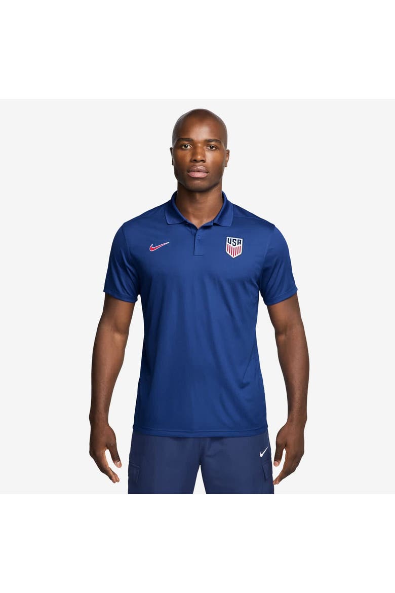 Men's Nike  Blue USMNT Victory Performance Polo, Alternate, color, Blue