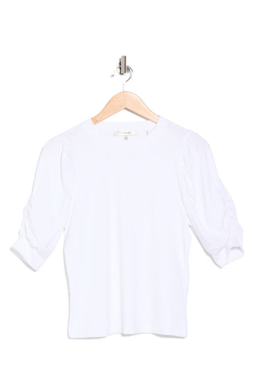 Frame The Frankie Puff Sleeve T-shirt In White
