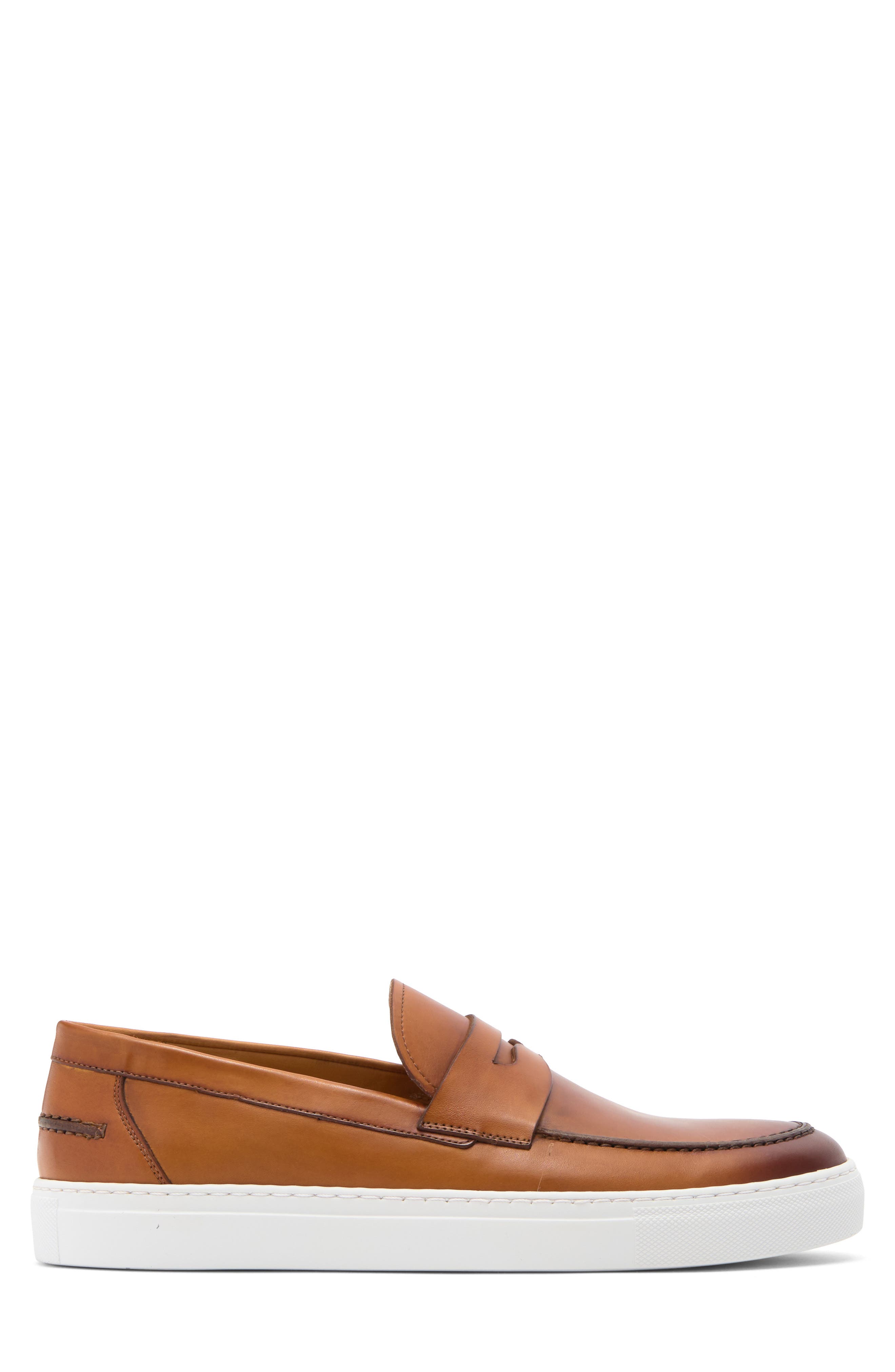 Johnny Cuero Penny Loafer Sneaker, Alternate, color, CUERO