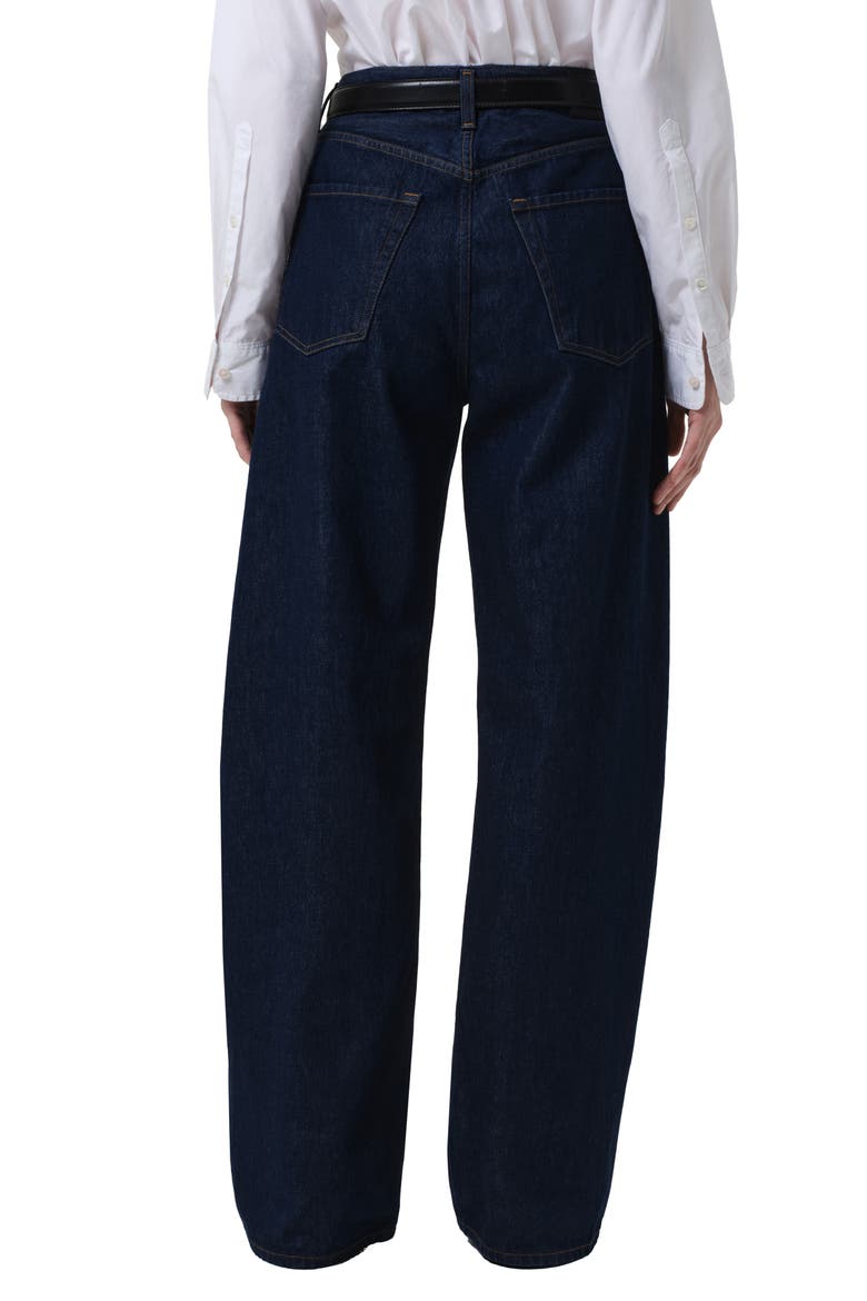 Ayla High Waist Baggy Wide Leg Jeans, Alternate, color, AMHERST DARK INDIGO