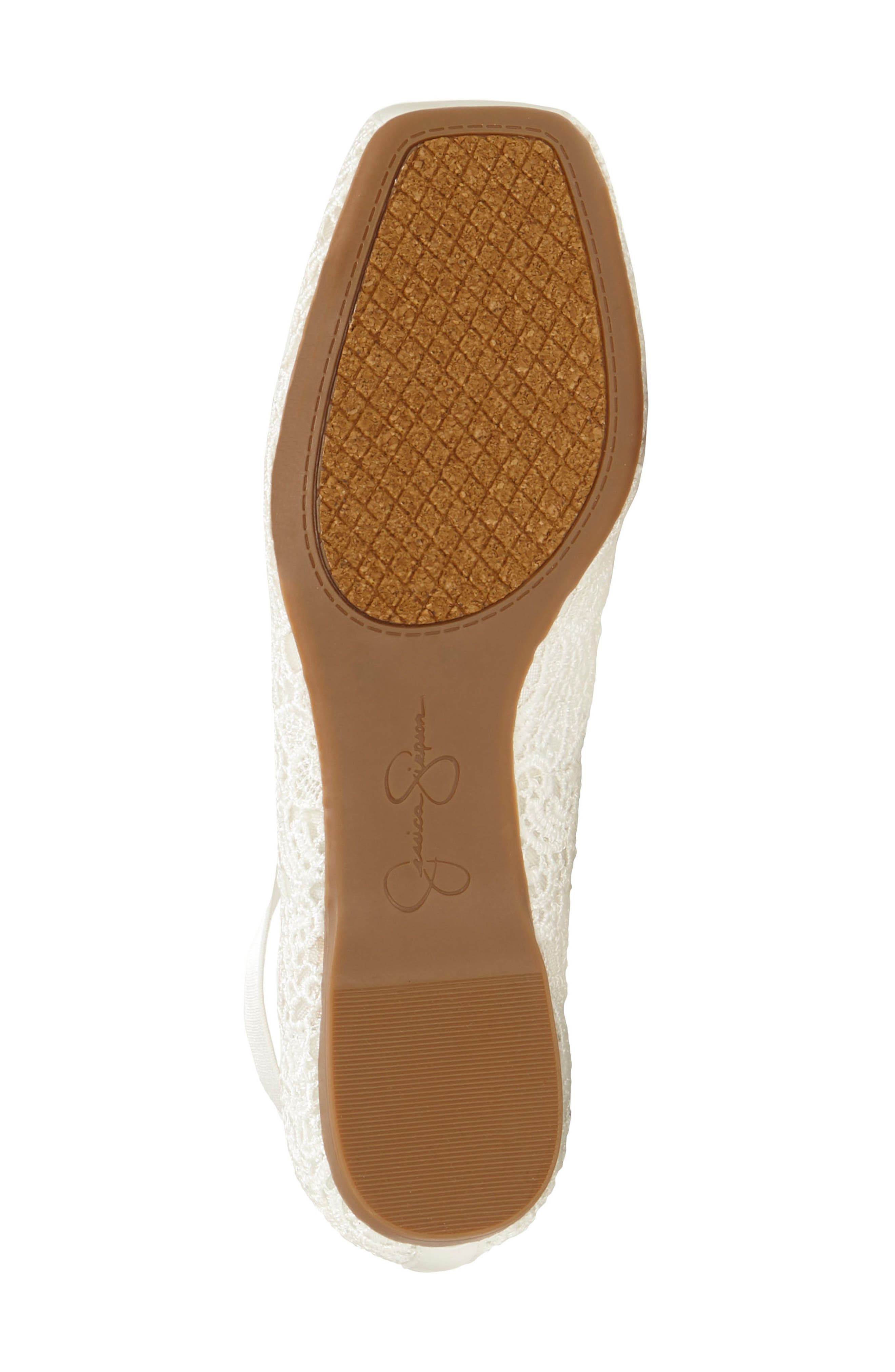 Maggda Cross Strap Flat, Alternate, color, WHITE