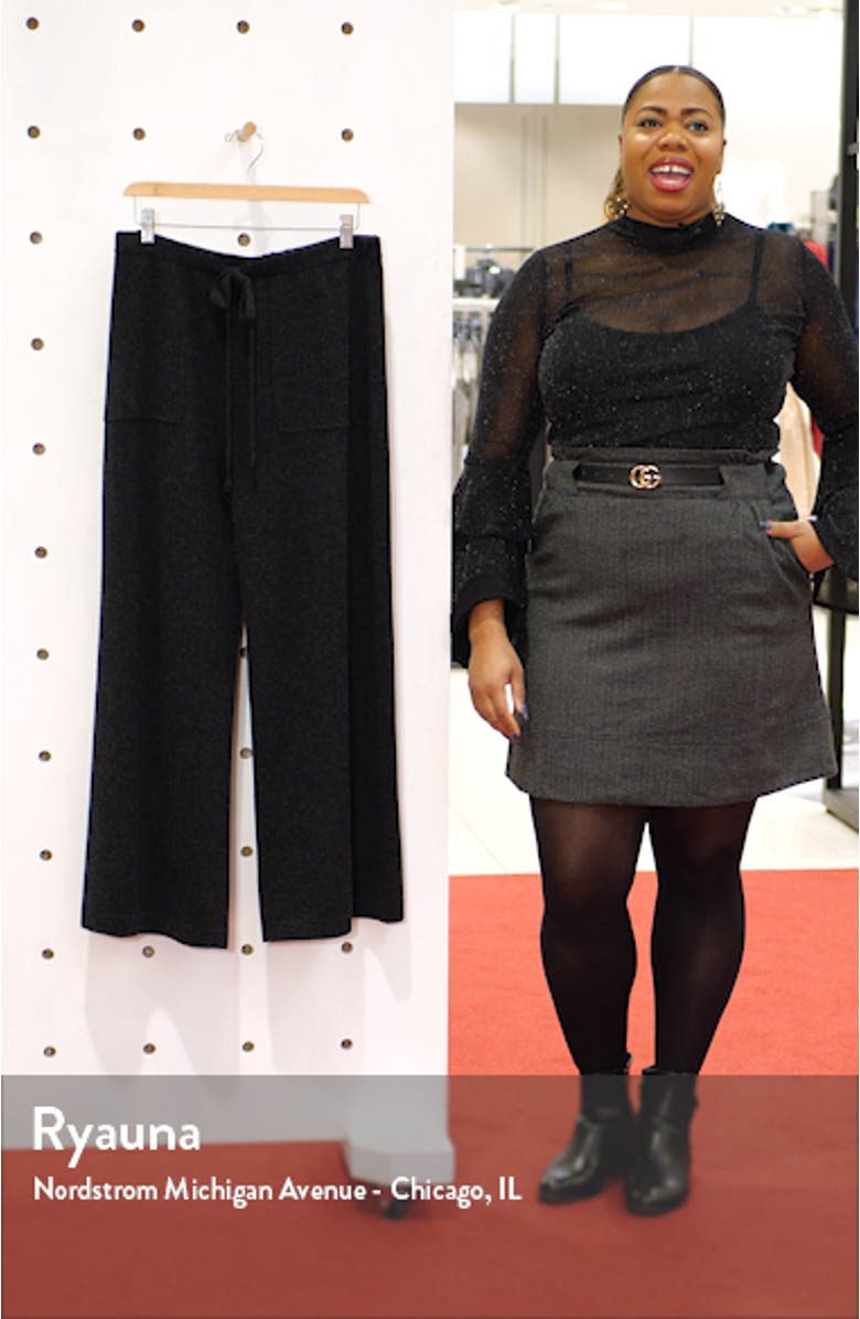 Wool & Cashmere Wide Leg Pants, sales video thumbnail