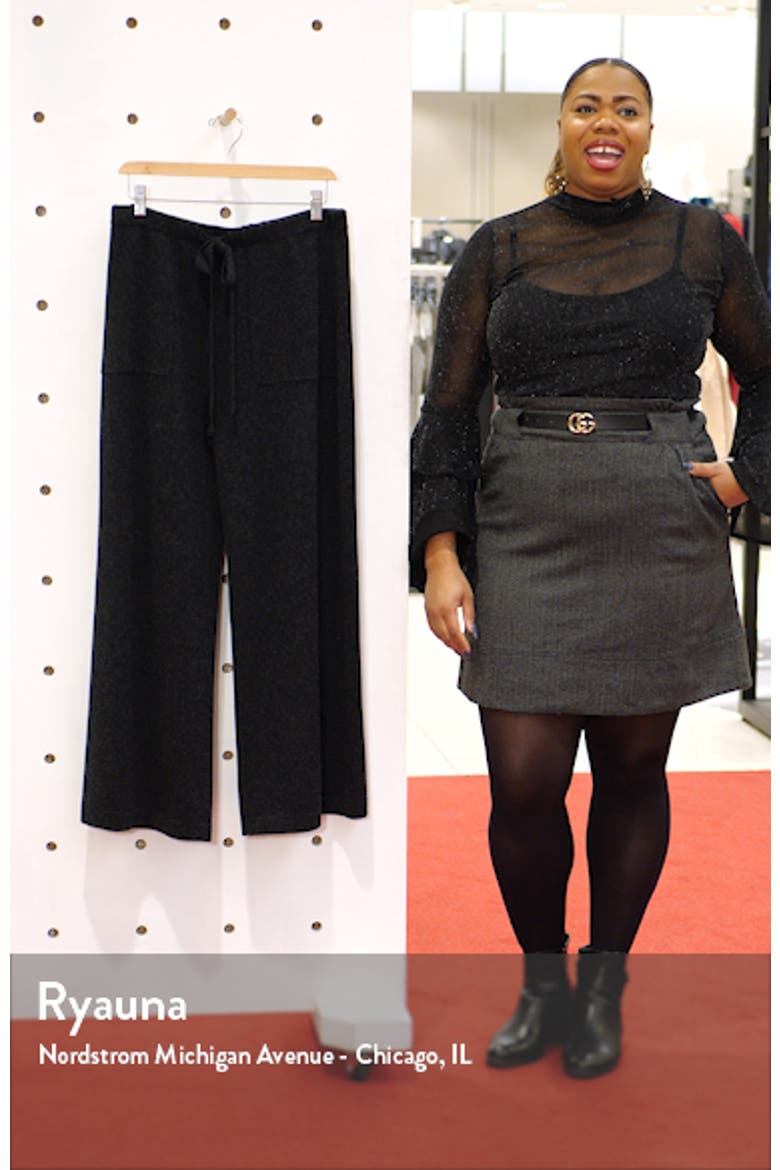 Wool & Cashmere Wide Leg Pants video