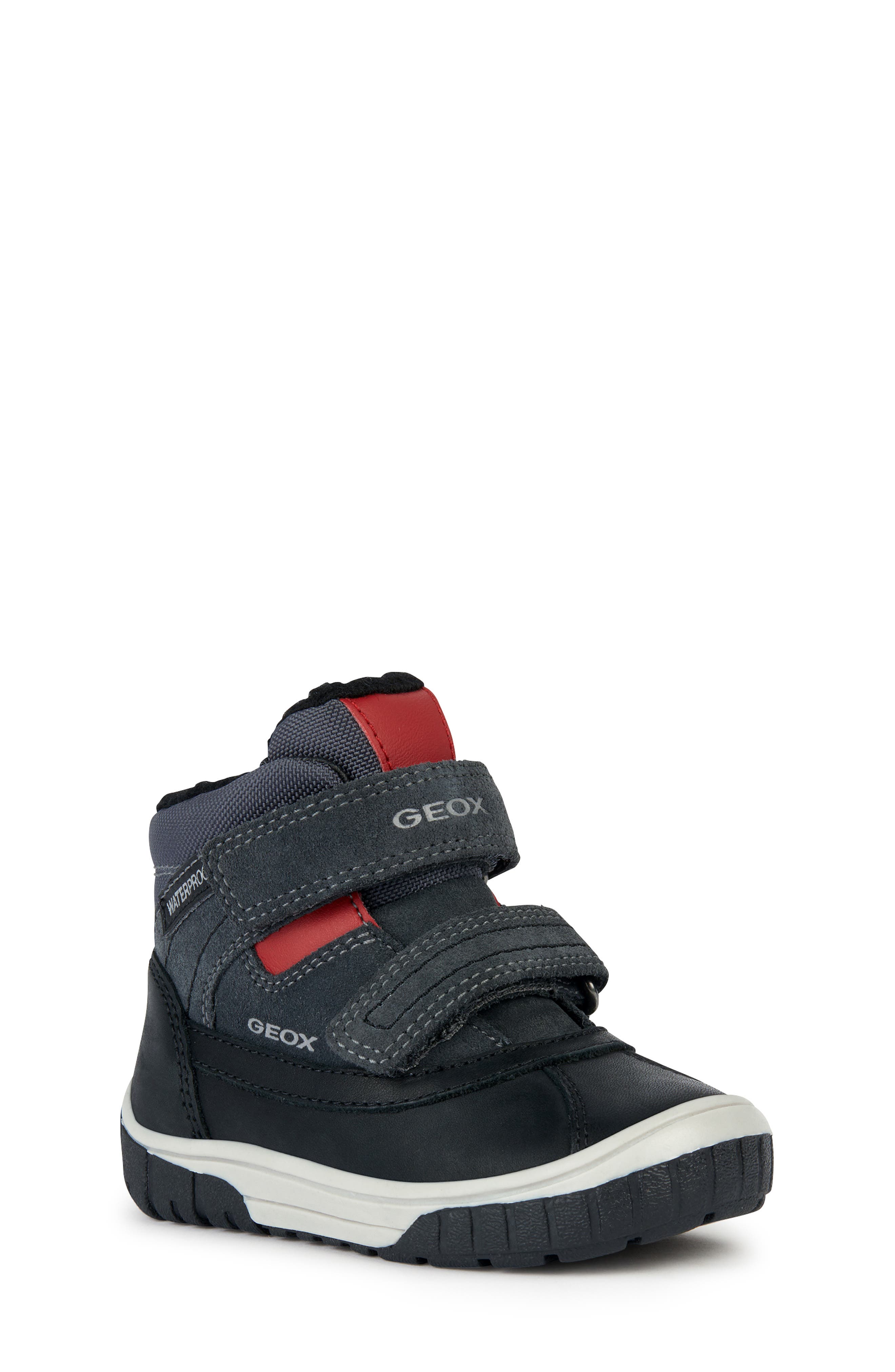 Geox Omar Waterproof Faux Fur Lined Boot, Main, color, 