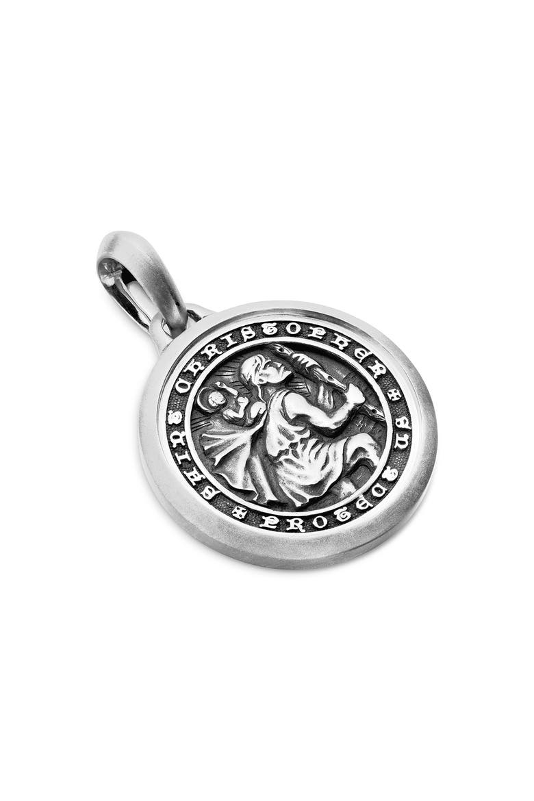St. Christopher Amulet, Alternate, color, SILVER