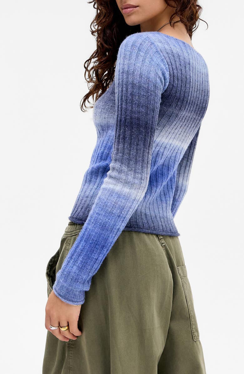 BDG Urban Outfitters Ombré Stripe Sweater, Alternate, color, Blue