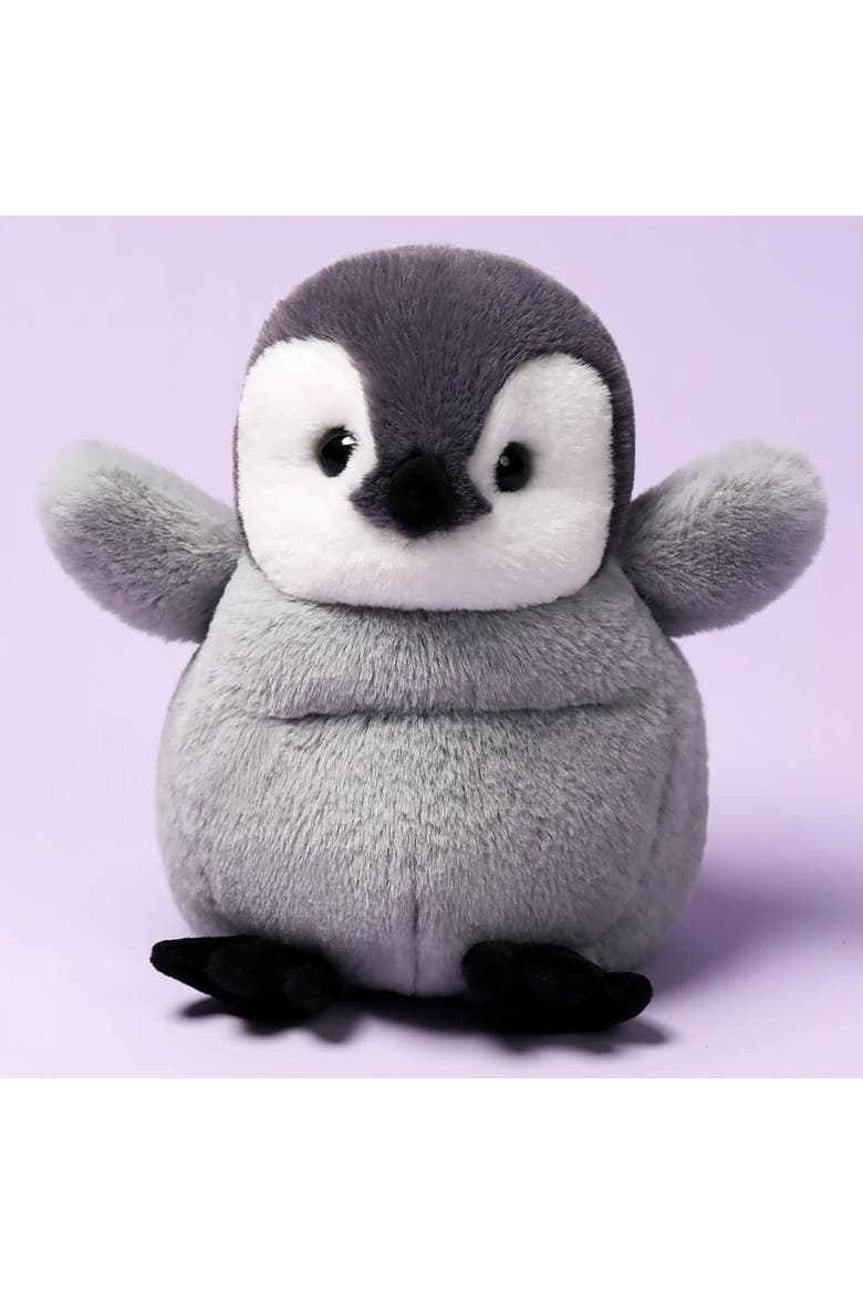 7 Inch Little Emperor Penguin Weighted Stuffed Animal, Alternate, color, Multicolored