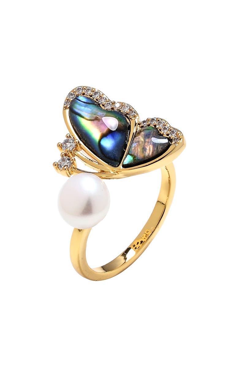 EYE CANDY LOS ANGELES Zana Butterfly Bypass Ring, Main, color, Gold