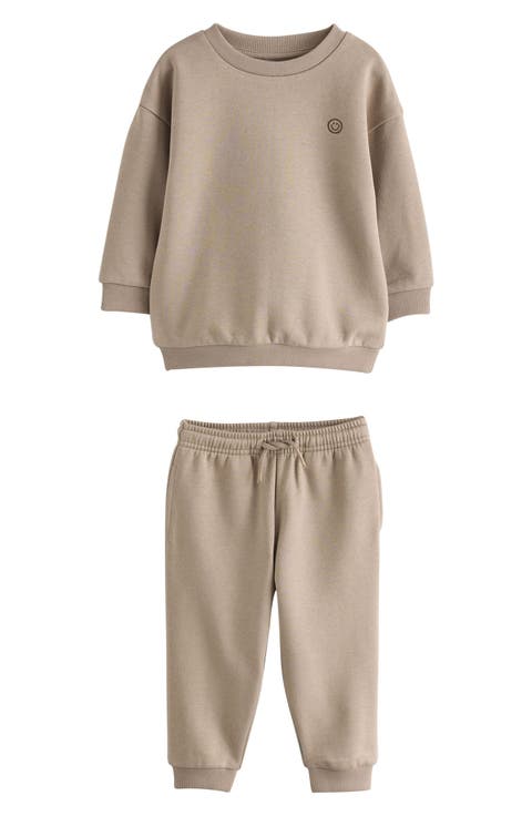 Kids' Plain Sweatshirt & Joggers Set