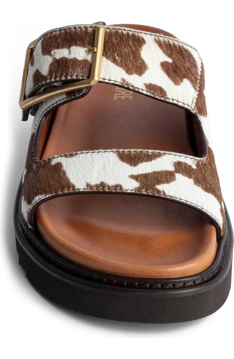 Zadig & Voltaire Alpha Cecilia Geneuine Calf Hair Slide Sandal, Alternate, color,