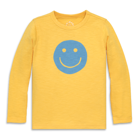 Kids Long Sleeve Happy Face Tee