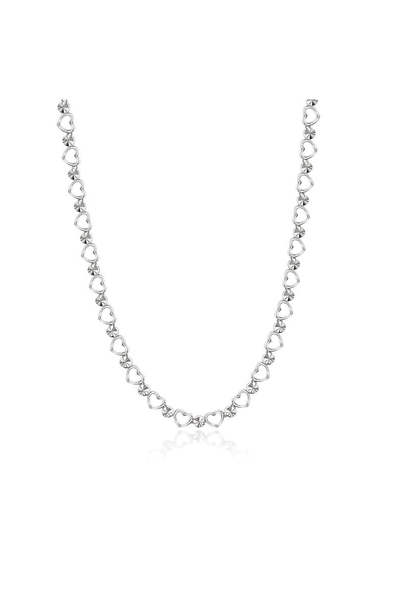 Jewelry Set with Necklace, Bracelet & Hoops, Alternate, color, Gold