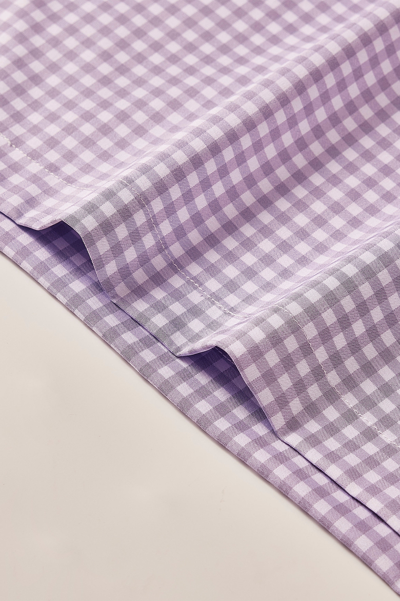 Men's Big and Tall stanton shirt polo, Alternate, color, purple-check-12