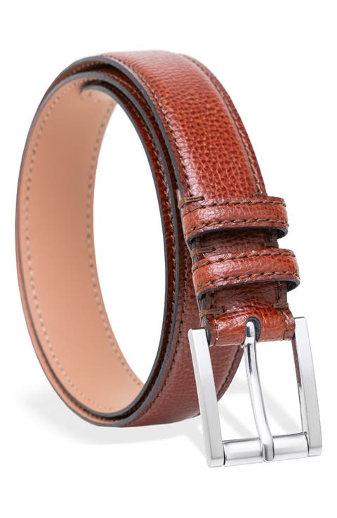Pebbled Leather Belt