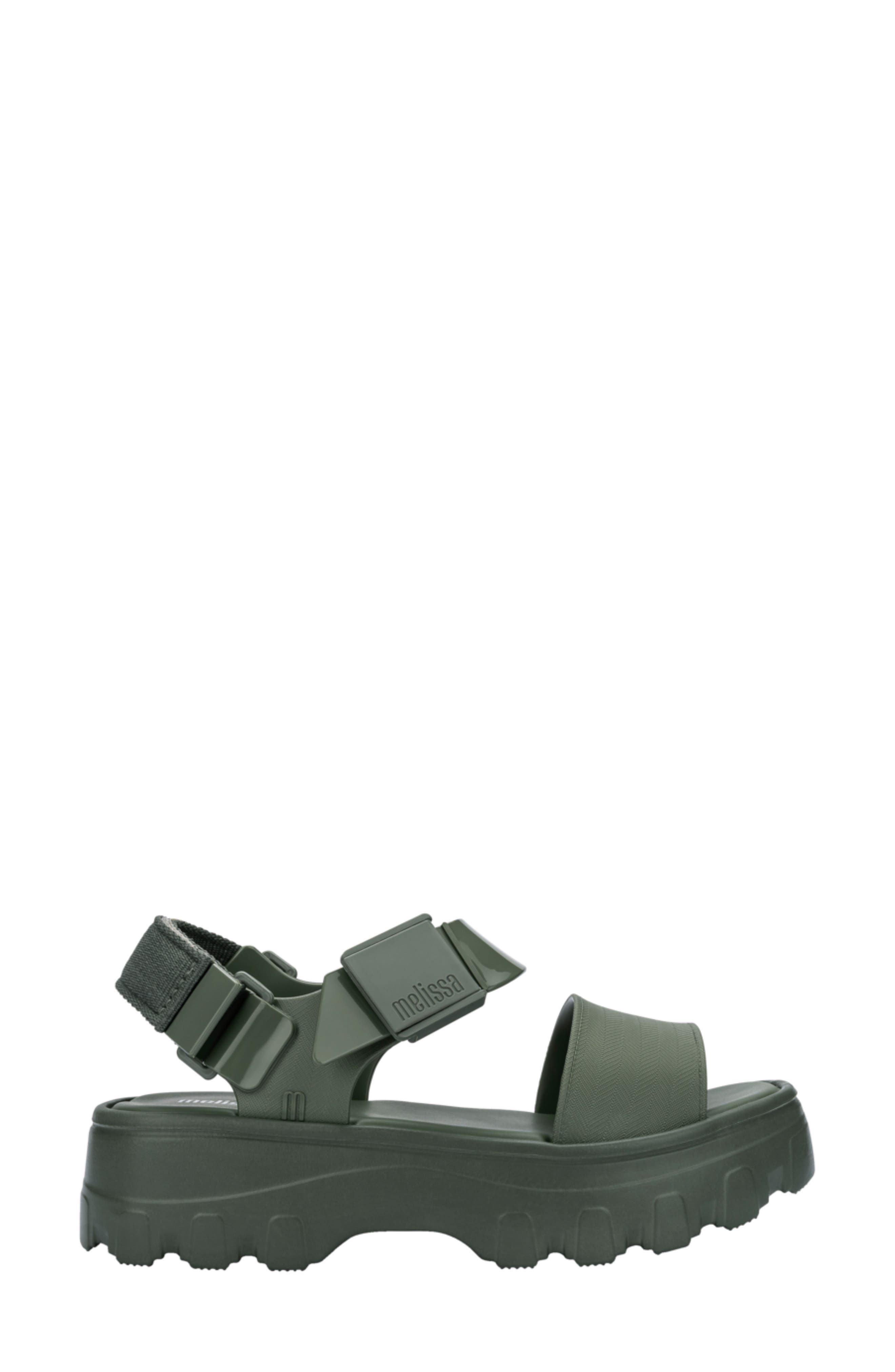 Kick Off Platform Sandal, Alternate, color, GREEN
