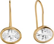BaubleBar Fallon 8mm Bezel Drop Earrings