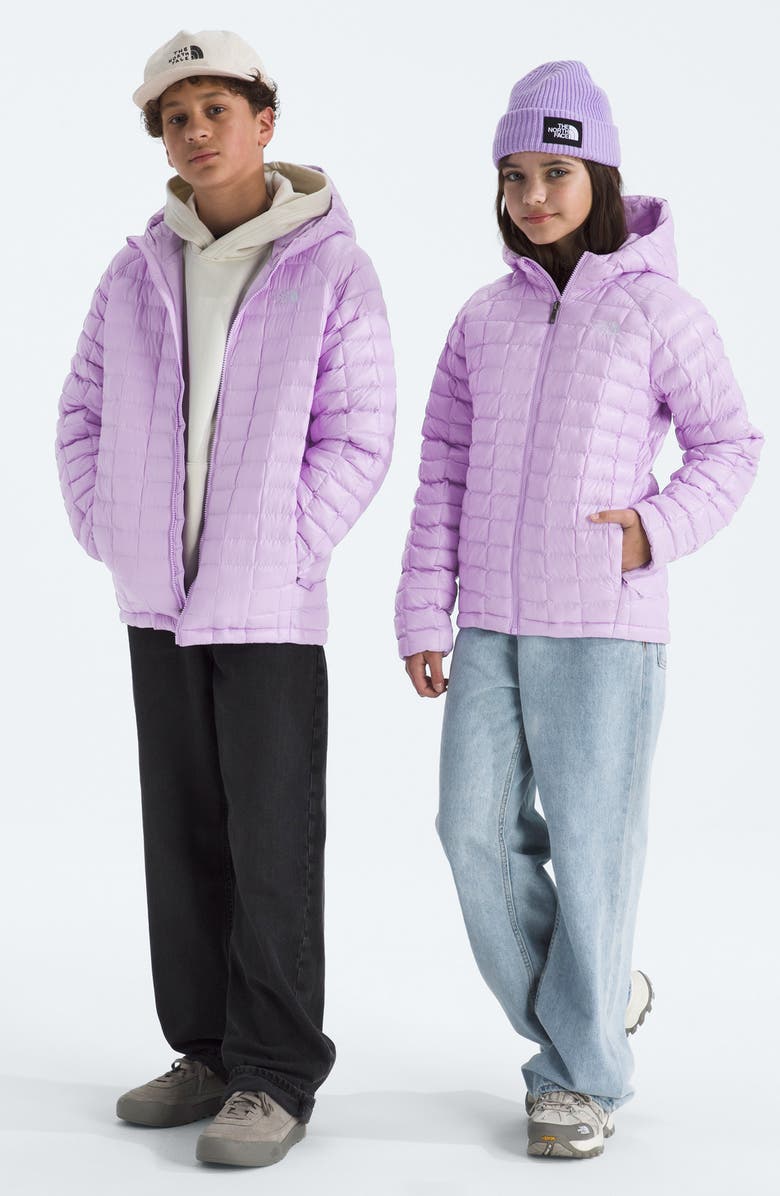 The North Face Kids' Thermoball Eco Hooded Jacket, Alternate, color, Lite Lilac