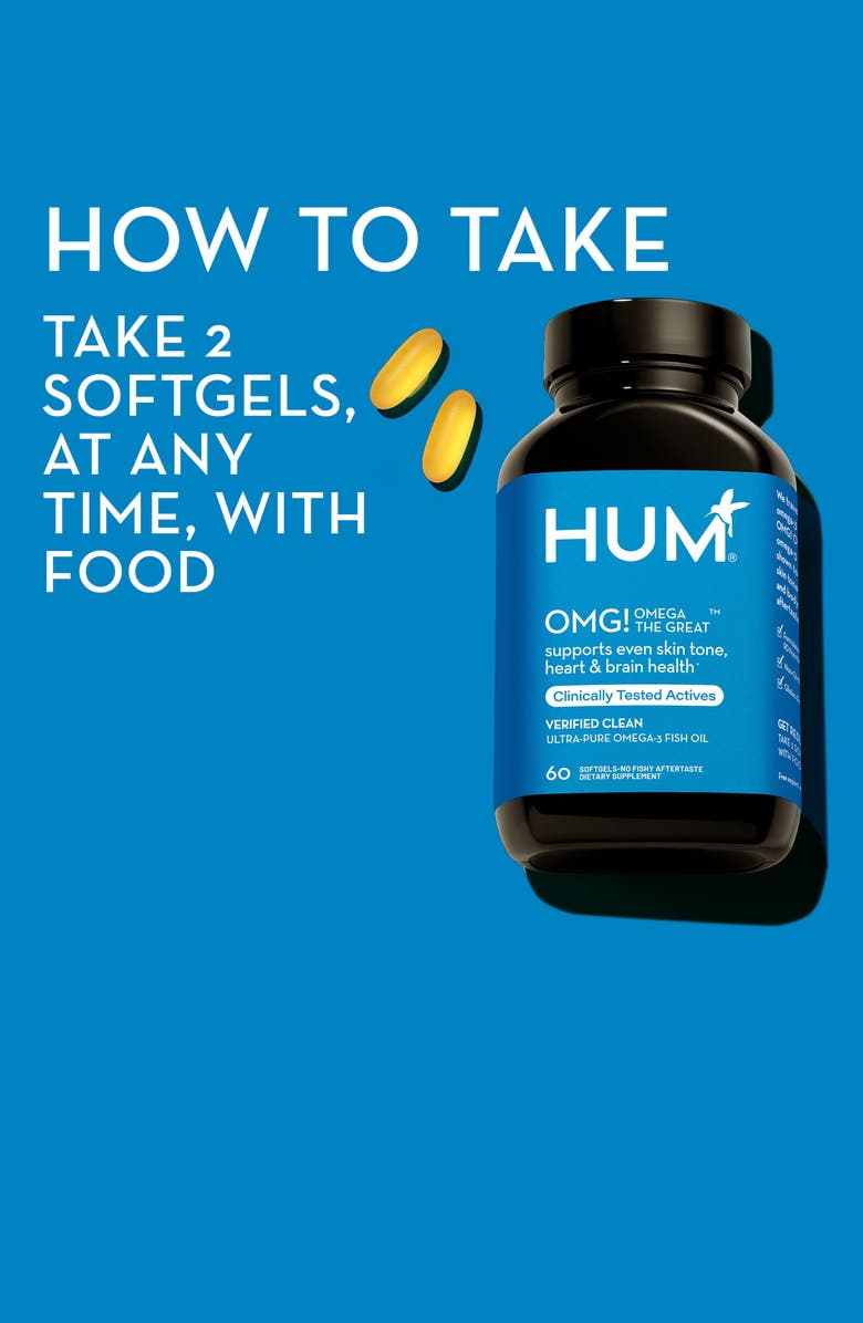 Hum Nutrition OMG! Omega the Great Fish Oil Supplement, Alternate, color, 