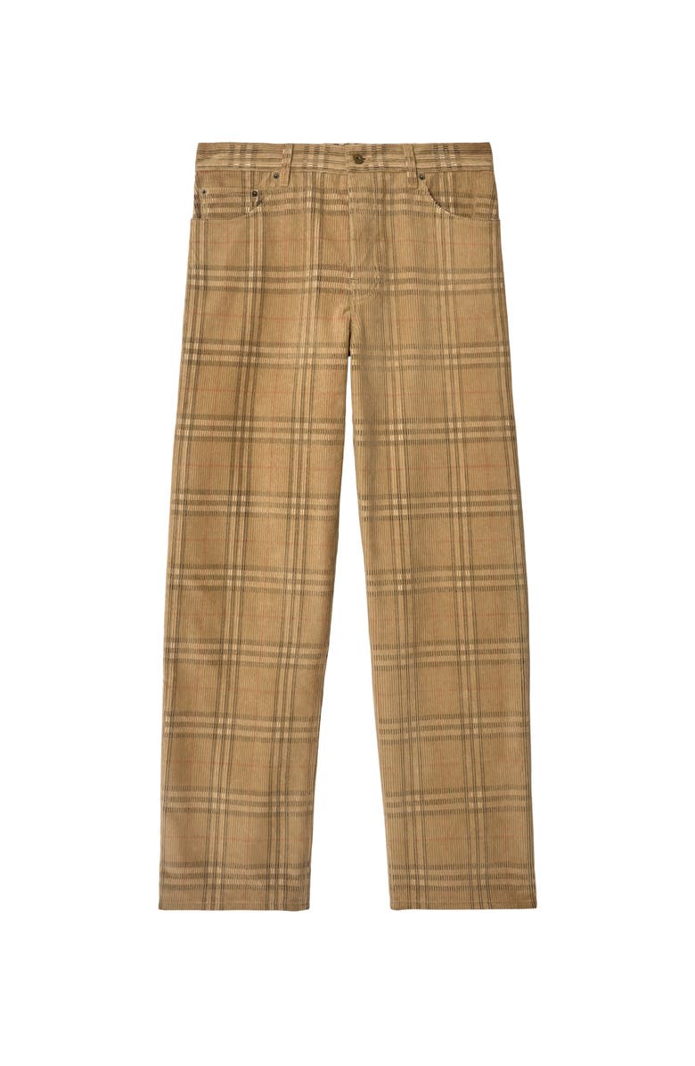 Burberry Check Corduroy Trousers, Main, color,
