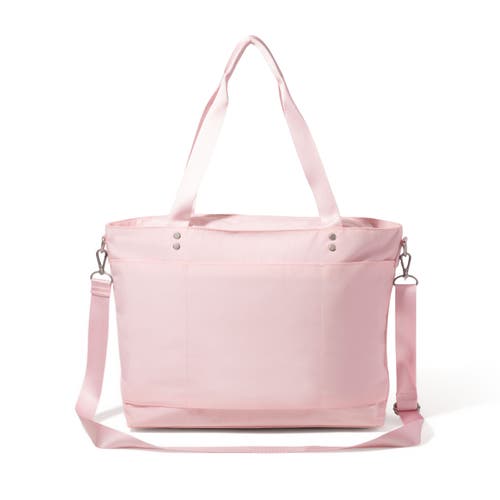Baggallini Carryall Laptop Tote Bag In Bagg Pink