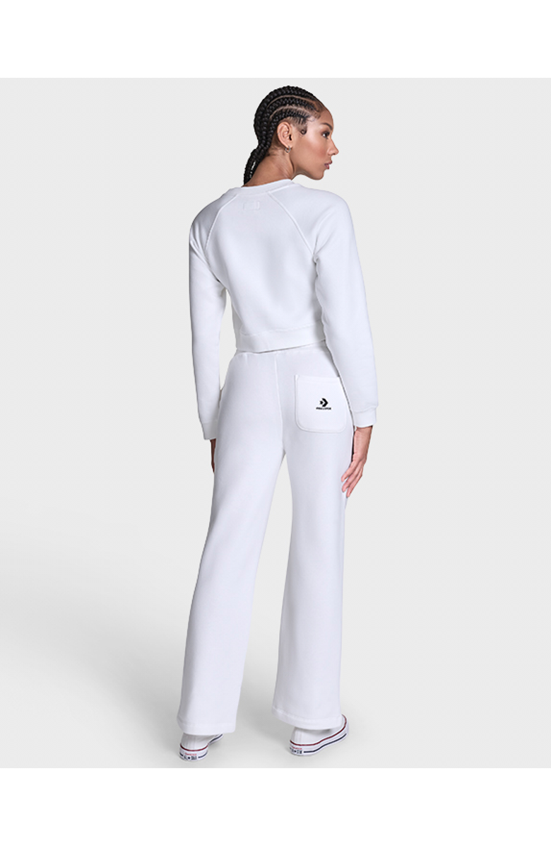 Converse Star Chevron Cropped Crewneck, Alternate, color, White 10A