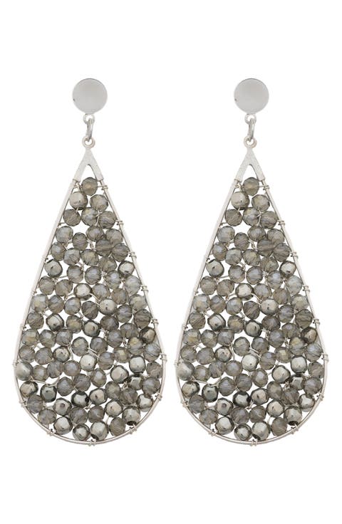 Crystal Teardrop Earrings